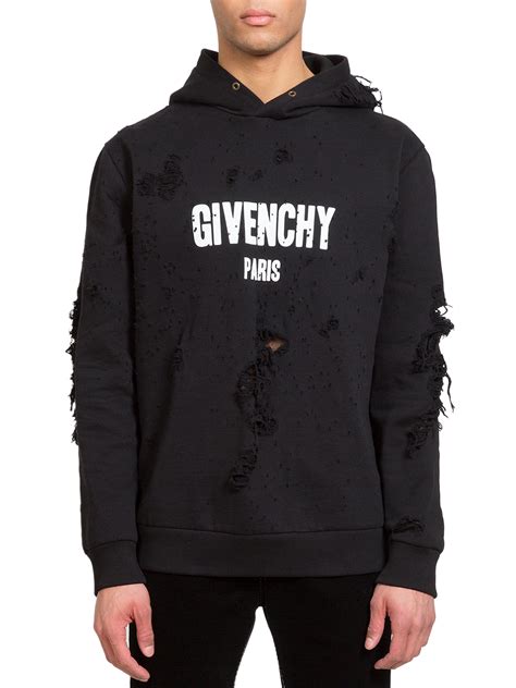 givenchy hole hoodie|givenchy sweatshirts for men.